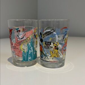 Vintage McDonald's Walt Disney World "100 Years of Magic" collector glassware